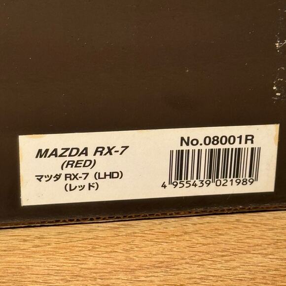 KYOSHO Mazda RX-7 LHD Red 1:18 1/18 Diecast Model No. 08001R NIB Japan - Picture 12 of 12